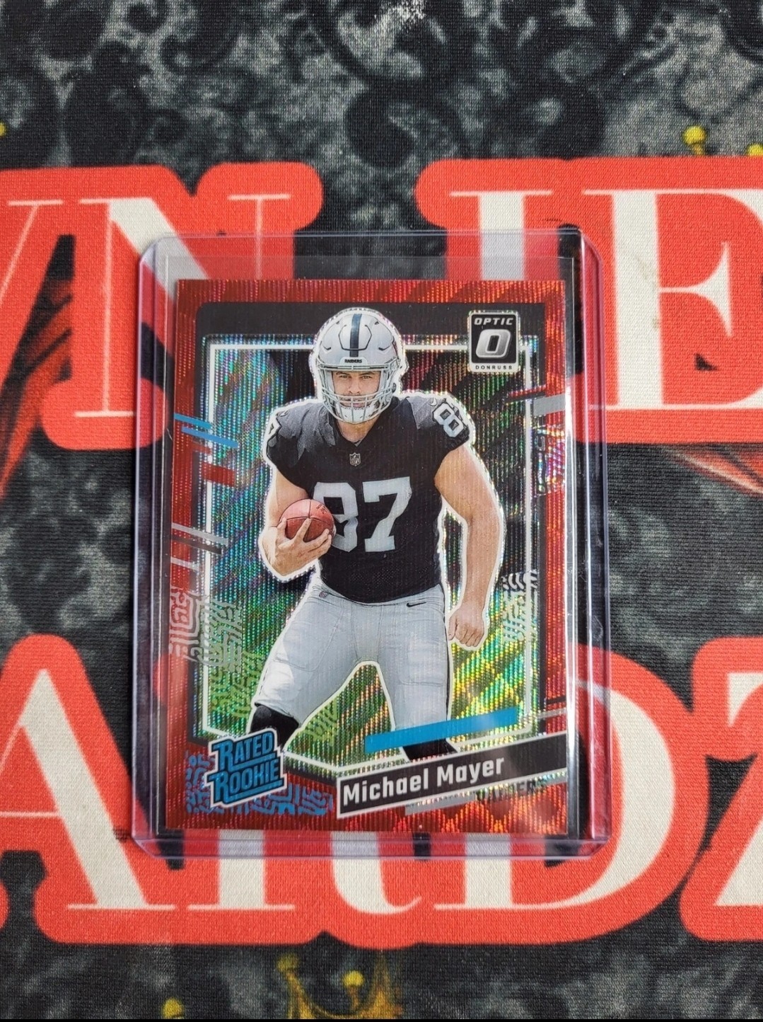 2023 Panini Donruss - Rated Rookie Michael Mayer #361 Optic Preview Red Wave