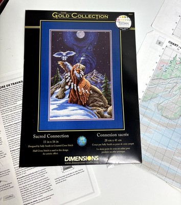 Gold Collection Cross Stitch CHARTS ONLY!! Sacred Connection Dimensions 3869