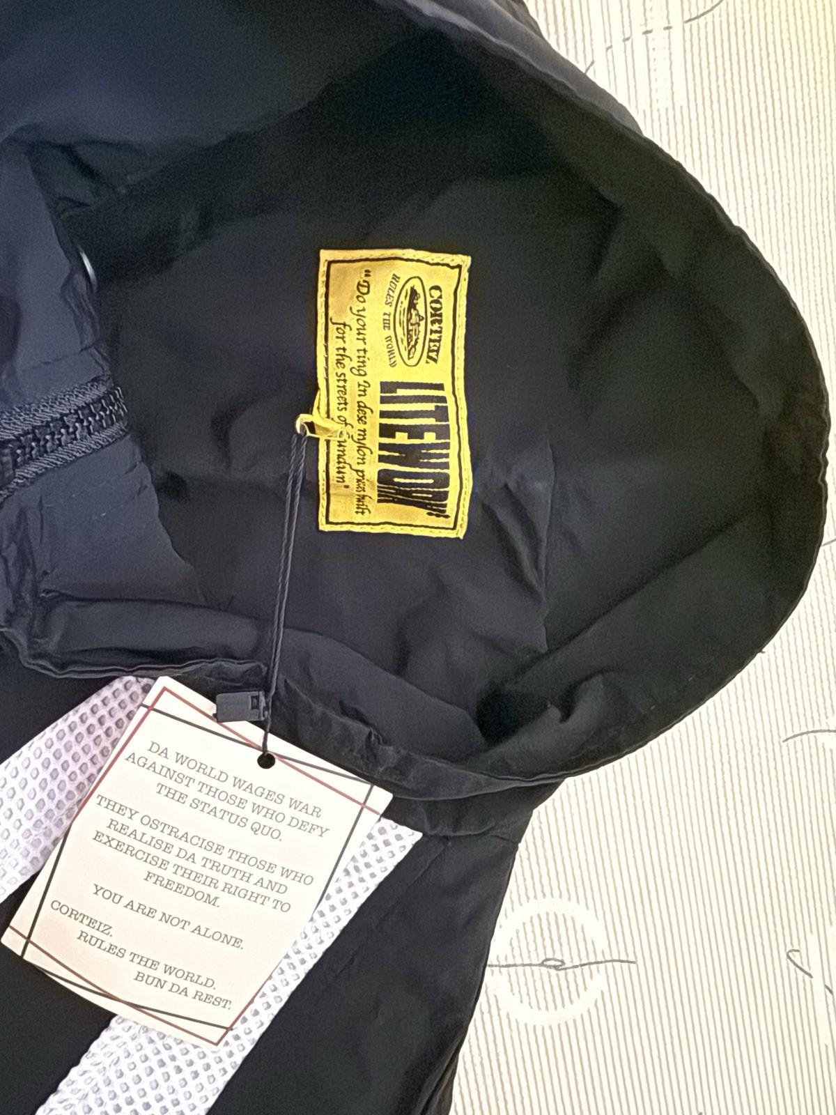 Corteiz Vertigo Shuku Jacket Black White Size Medium Brand New image 6