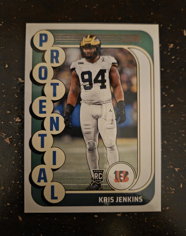 Panini 2024 Score Potential Kris Jenkins Cincinnati Bengals #12 Rookie Card (32)