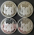 Lot of Four Apmex 1oz Silver Rounds