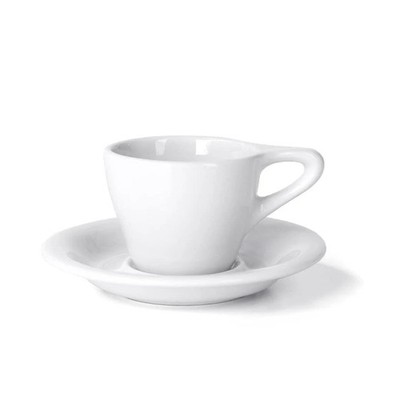 USED NotNeutral Lino Porcelain 3oz Espresso Cups Saucers Set (2 Cups +2 Plates)