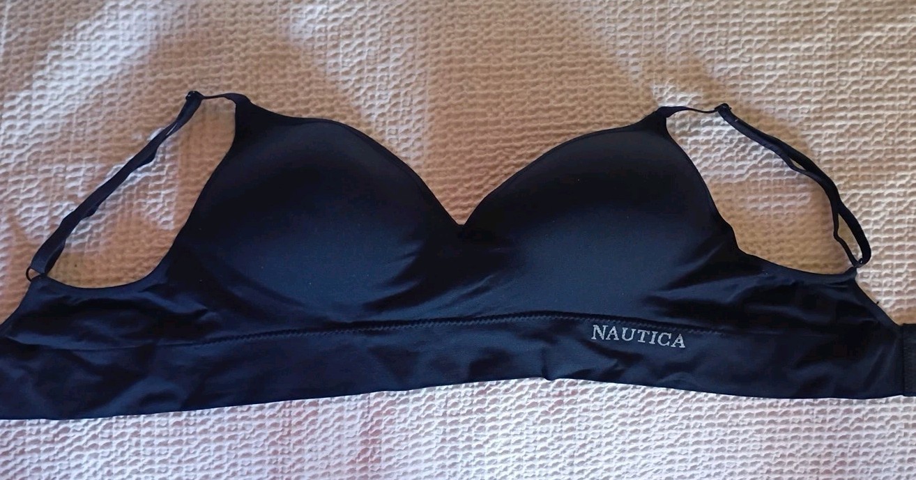 38C Nautica Molded Wire-free Intimates Bra Dark Navy Blue