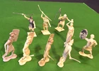 NICE LOT OF VINTAGE MARX BEN HUR ROMAN FIGURES...WITH PAINT, BUT NO DAMAGE...