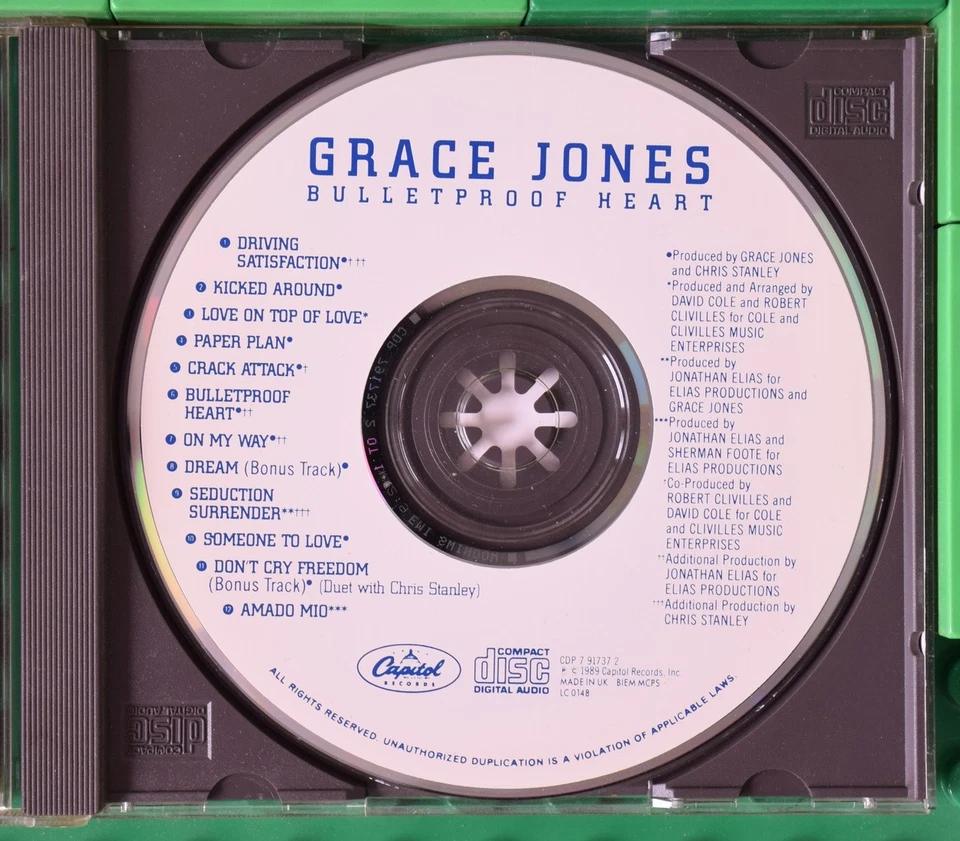 Grace Jones - Bulletproof Heart - Capitol Records - CD - Bild 3 von 4