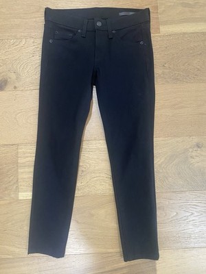 Rag & Bone Black Skinny Ankle Denim Jeans size 25 VGUC