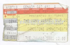 Rancid The Vandals AFI MMB 7/10/01 Bonner Springs KS Concert Rare Ticket Stub