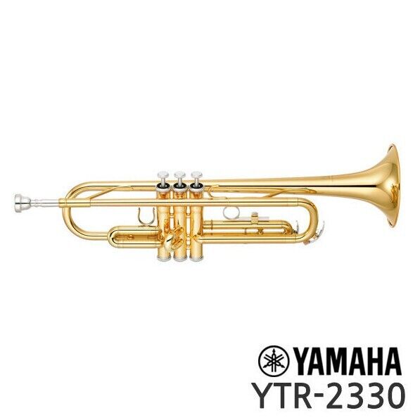YAMAHA トランペット YTR-2330 ハードケース付き Yamaha Trumpet YTR-2330 Standard Gold with Hard Case Genuine