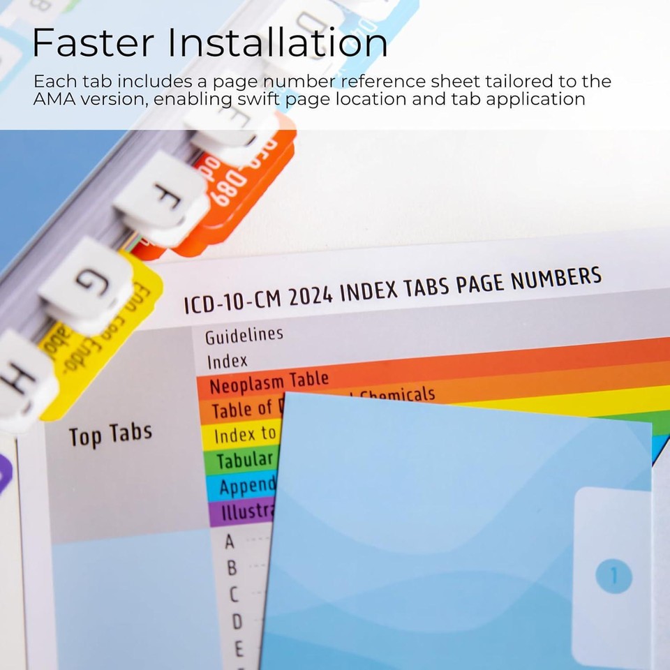 Index Tabs For ICD10CM 2024 The Complete Official Codebook Easy