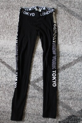 32  H&M Mädchen Leggings 146 Sporthose Hose Tokyo schwarz