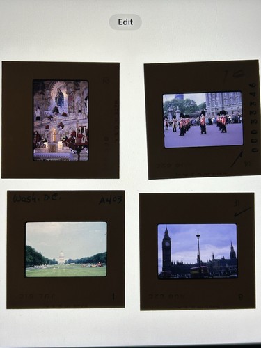 VTG 1952-75 Kodachrome 300 Slides With Case New York, London, Washington DC More - Picture 8 of 18