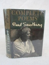 SIGNED Carl Sandburg COMPLETE POEMS 1950 Harcourt, Brace & Co., NY First Edition