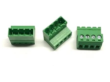 4 Pin 5.08mm Phoenix Contact Equivalent Inverted IC Series Plug 1786190 Set of 3