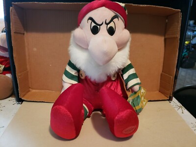 Disney Store Exclusive Plush Christmas Grumpy wi/Tag Red Green White Outfit #20