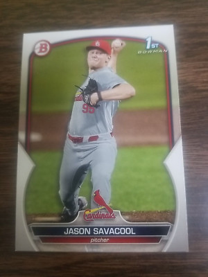 JASON SAVACOOL 2023 1st BOWMAN DRAFT CARD BD-200 CARDINALS (FIRST PROSPECT BASE)