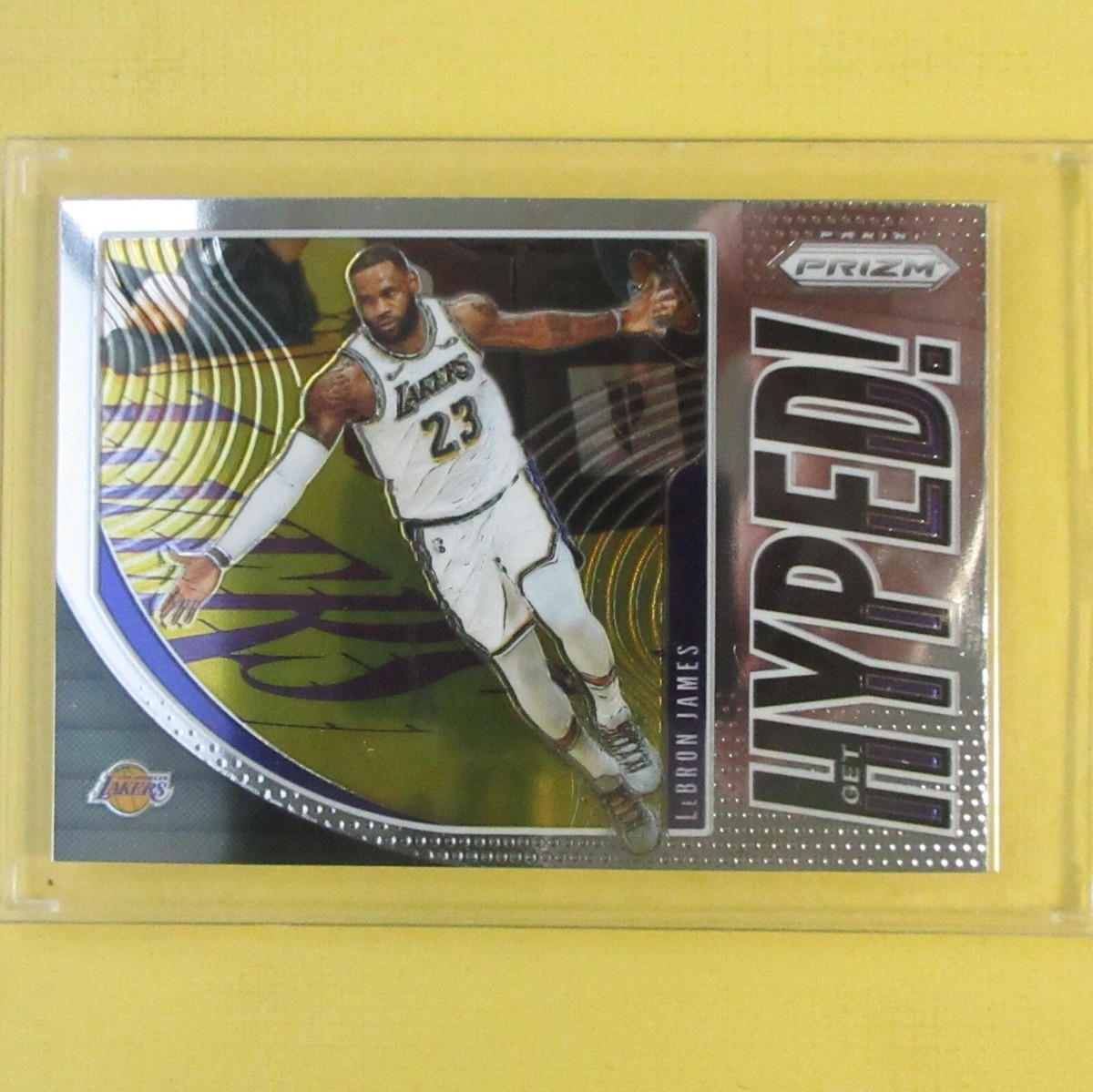 LeBRON JAMES 2019-20 Panini Prizm Get Hyped #2 Los Angeles Lakers
