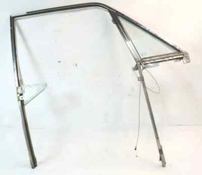 1991 Bentley Turbo R Front Right Passenger Side Door Window Glass Frame OEM
