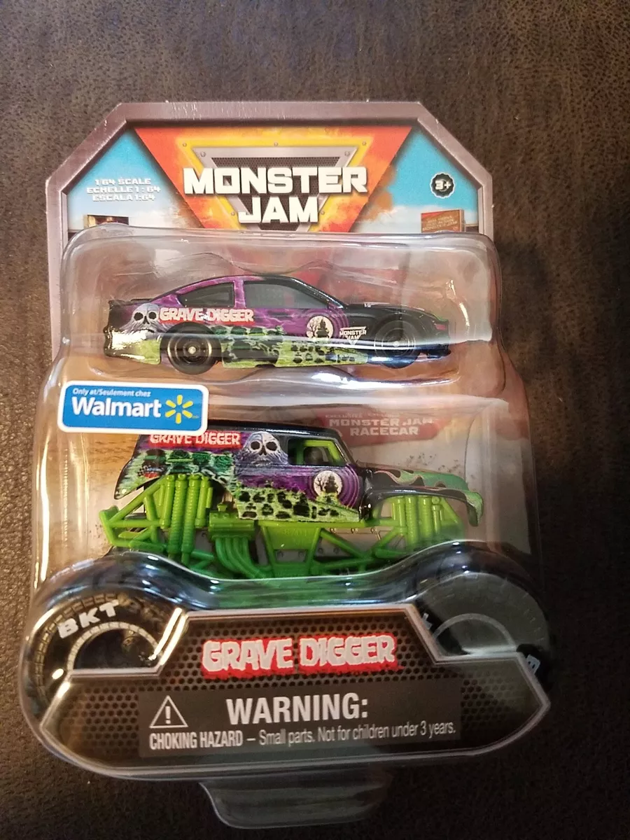 Monster Jam Grave Digger Truck and Race Car (Walmart Exclusive