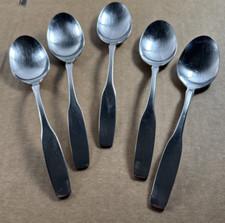 5X Oneida Community PAUL REVERE Stainless SOUP SPOONS Flatware 6 7/8"