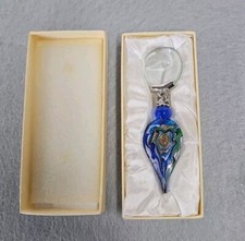 Art Glass Magnifying Glass Loupe With Box