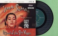 YMA SUMAC / Legend Of The Sun Virgin CAPITOL EAP 2-299 Press Danmark 1958 EP EX+