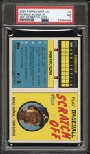 2020 TOPPS HERITAGE #5 RONALD ACUNA JR 1971 SCRATCH-OFFS PSA 7