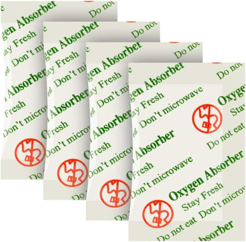 Paquets d'absorbeurs d'oxygène de qualité alimentaire O2frepak 200cc-100 paquets  - Photo 1/12