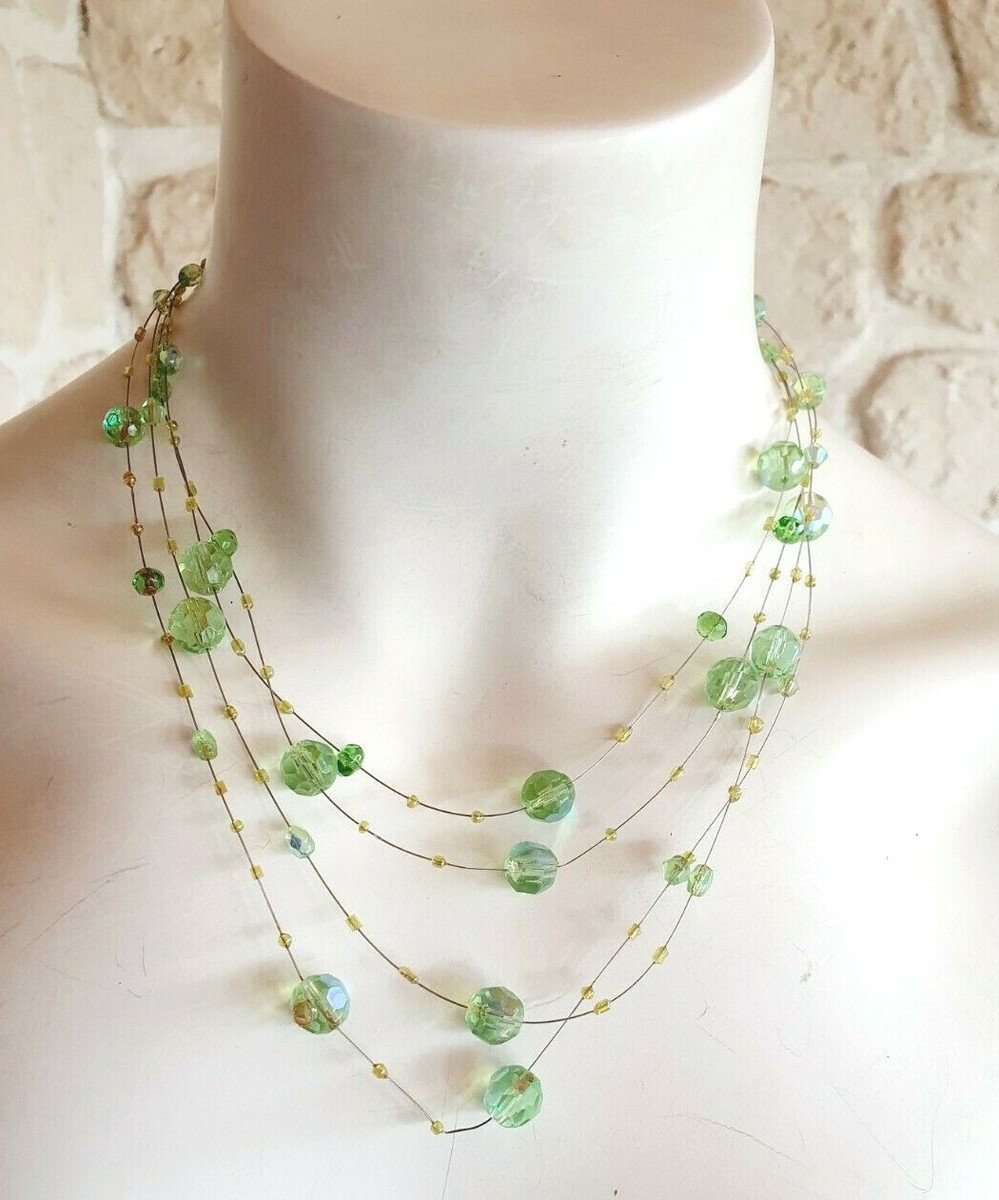 Collier De Perles Bleues Point Mariage - Neuf Avec étiquettes, Prix D'origine 24,99€, Idéal Cocktail Ou Mariage