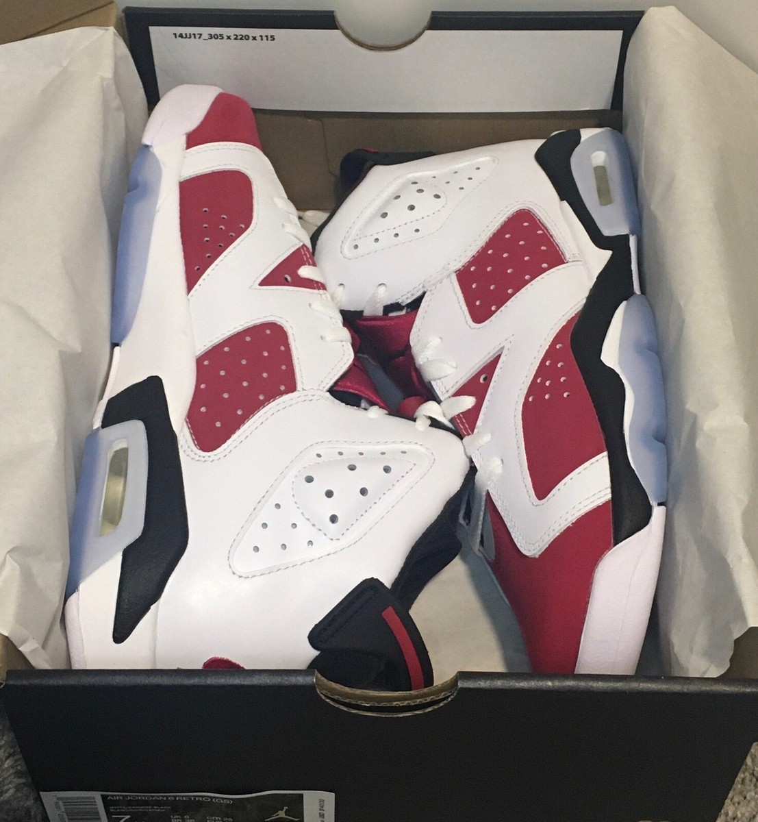 Jordan 6 Retro Carmine 2021(GS)•Size 7Y•New With Box | eBay