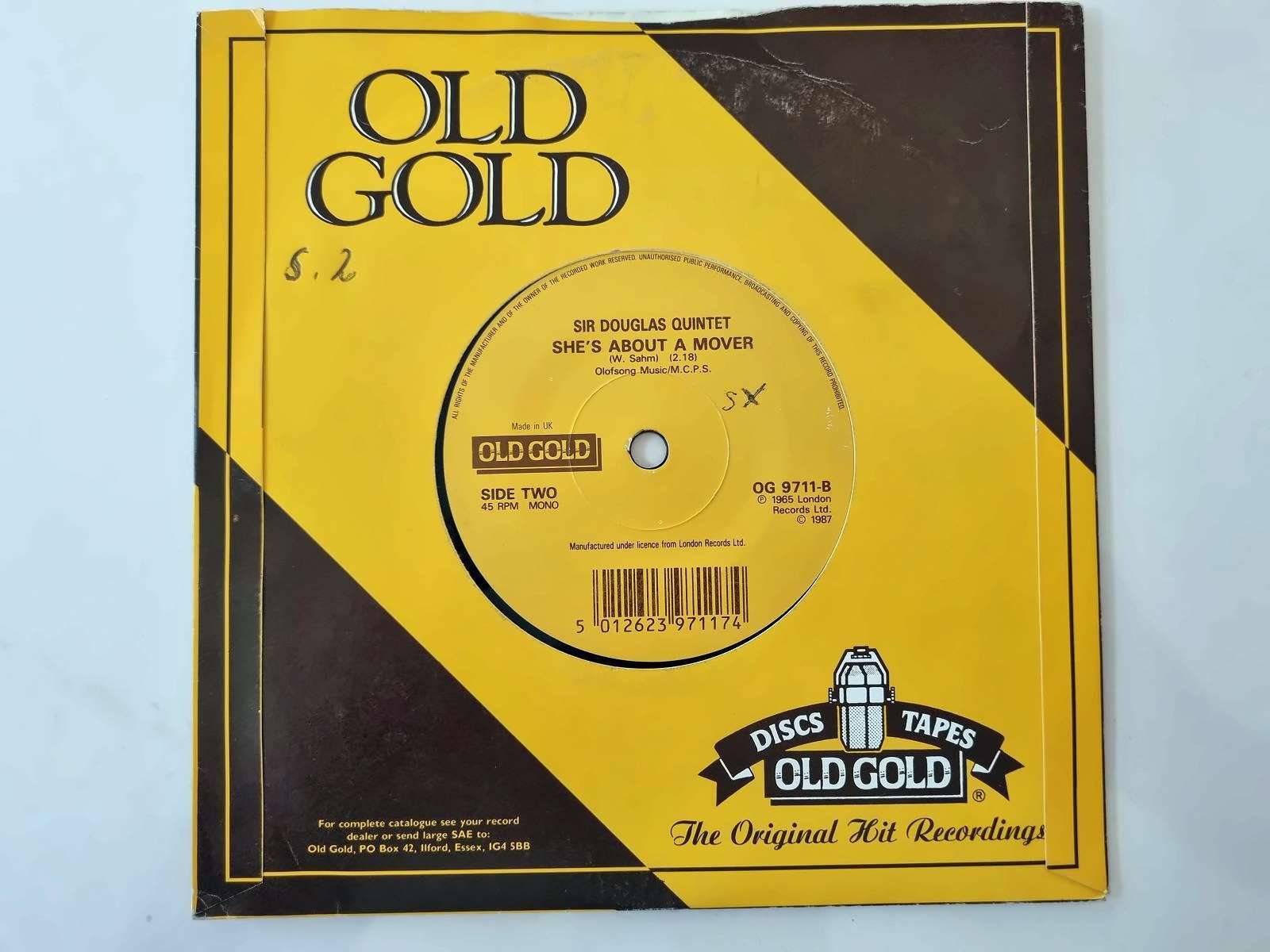 Dave Edmunds/ Sir Douglas Quintet - I hear you knocking/ She's about a mover 7''