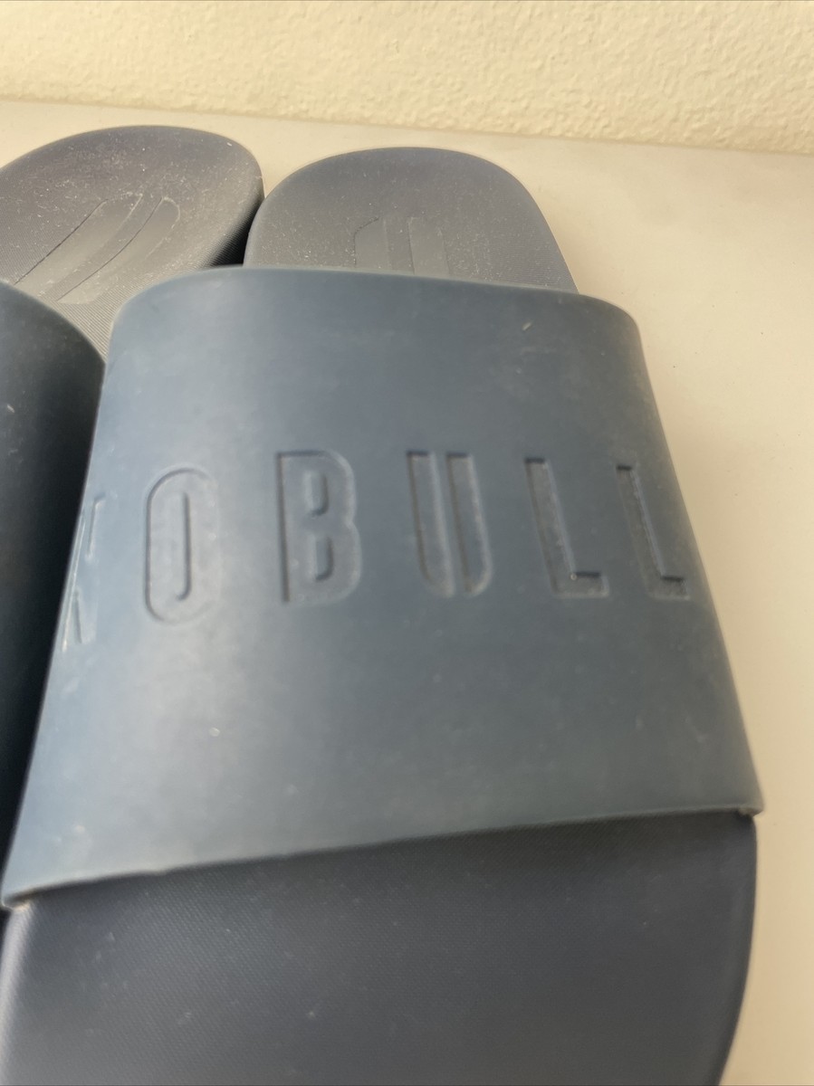 Nobull Mens Size 11 Gray Blue Beach Outdoor Slip-On Adjustable Slide Sandals Nobull Shoes Nobull Adjustable Slides Nobull Slides Sandals  main image 3