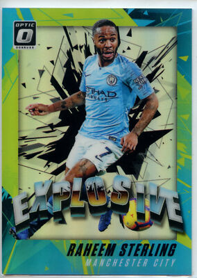 2018-19 Donruss Optic Explosive HOLO Silver Raheem Sterling - Manchester City SP | eBay