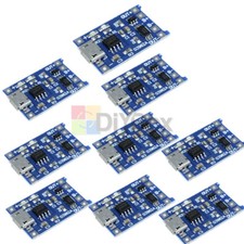 10/100/200PCS 5V 1A Micro USB 18650 Li-ion Battery Charging Board Module Kit