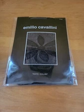 Emilio Cavallini Tights S/M Sparkle/Floral Made In Italy