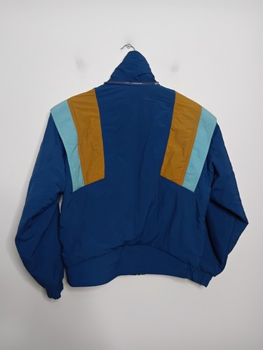 Vintage Liberty Bell Ski Puffer Jacket Mens M Medium Blue Brown 80s 90s Padded - Picture 7 of 10