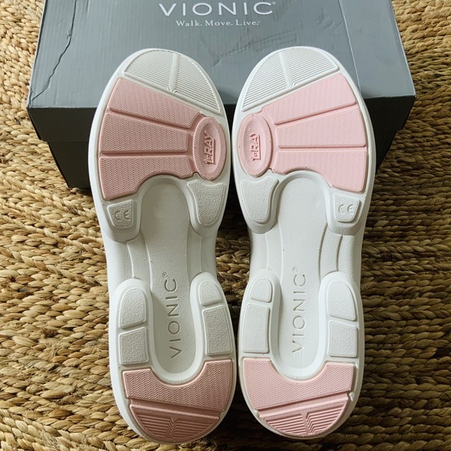 Vionic Amalia Women's Athletic Walking Shoe Grey Met Mono Mesh - 11 Medium for sale online | eBay