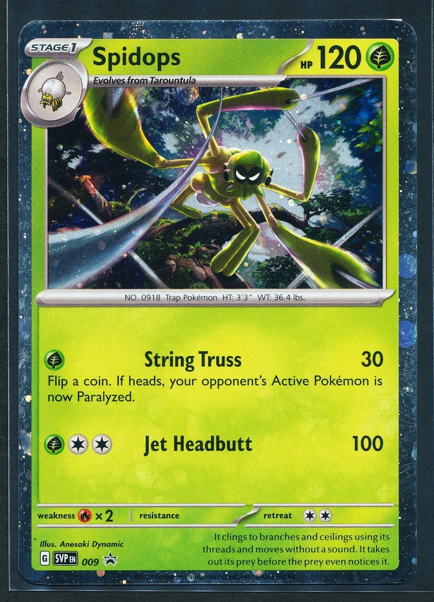 Spidops Holo Black Star Promo SVP009 Pokémon 2023 Scarlet