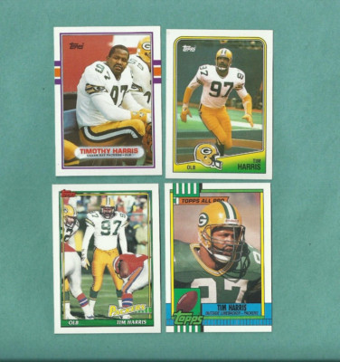 1980'S TOPPS TIM HARRIS 1988-1991 TOPPS CARD LOT GREEN BAY PACKERS
