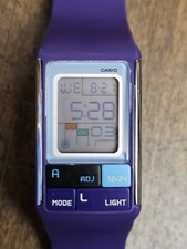 CASIO LDF-52 3171 Women's Purple Watch RARE 