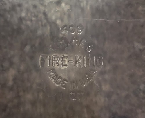 Vintage Silver plate Casserole Dish Handled Footed Stand with Fire King 409 Dish - Picture 10 of 10