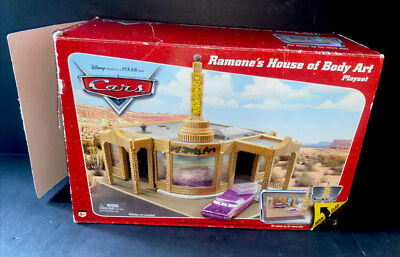 Disney Pixar Ramones House Of Body Art Playset W/Ramone Car