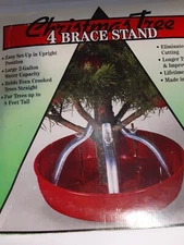 Christmas Tree Stand 4 Brace Large 2 Gal Capacity