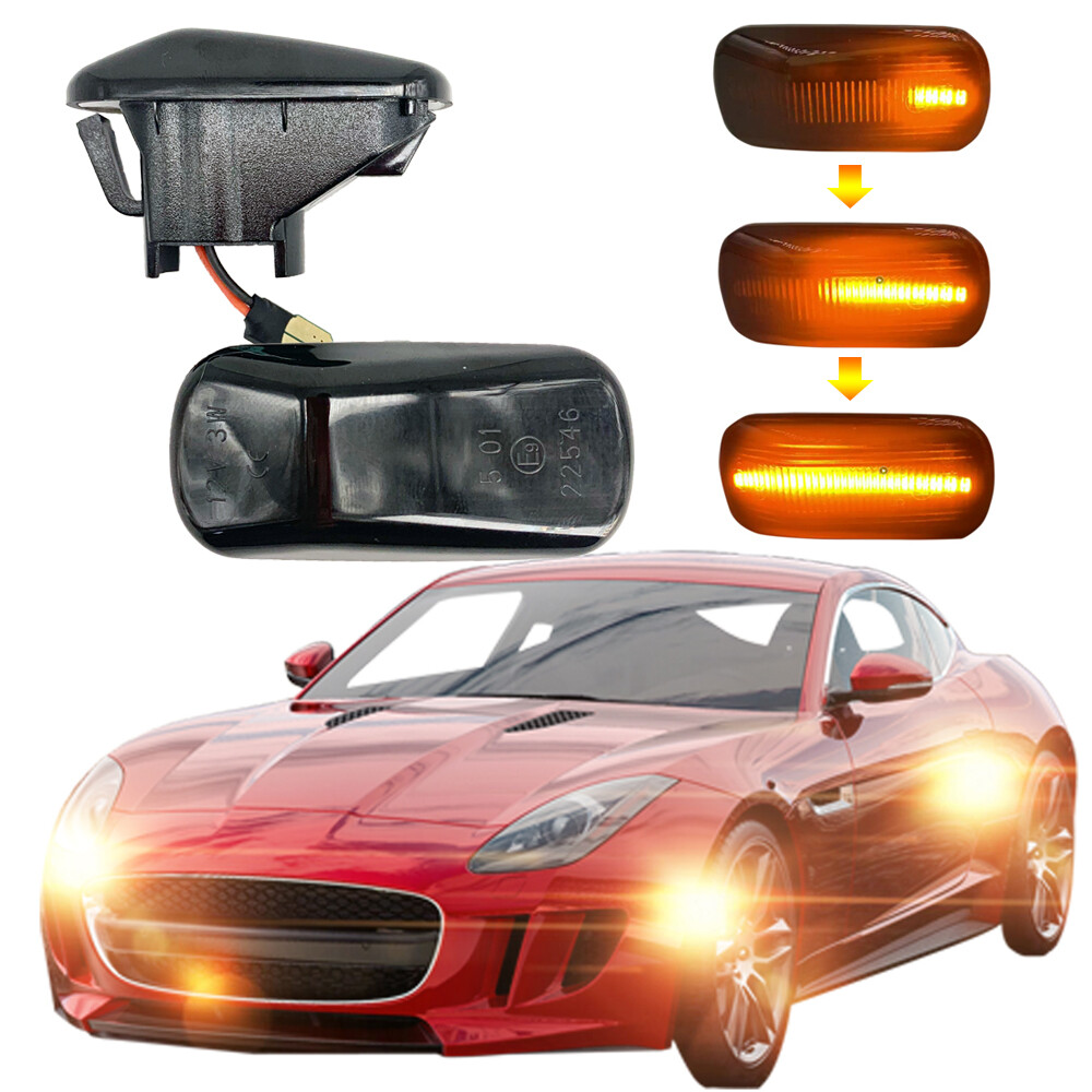 S2000 AP1 USウインカーレンズ(オレンジ) Pair LED Dynamic Side Marker Turn Signal Light For Honda S2000 AP1