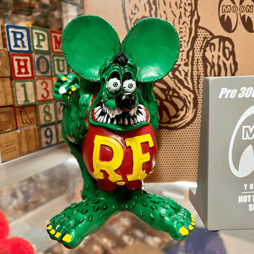 Statua Rat Fink Figura Hot Rod Custom Show 2021 Edizione Limitata - Foto 3 di 6