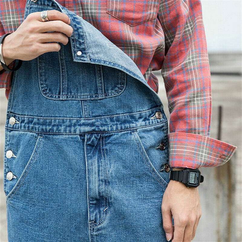 Herren Denim Overall - Lässiger Jeans Jumpsuit Für Casual Style