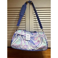 Pottery Barn Teen Jet Set Collection Duffle Bag  Shoulder Strap Marble 22x13x11