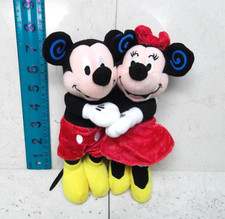 Mickey  Minnie Mouse Huggers Bean Bag Couple Disney Store Vintage V-Day Plush