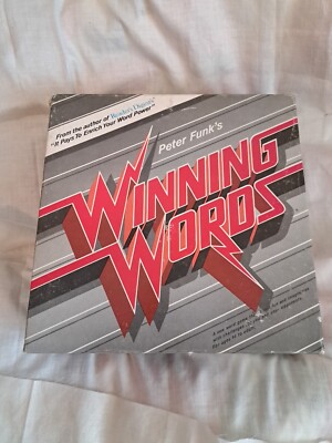 Vintage 1986 Peter Funks Winning Words Trivia Word Game 