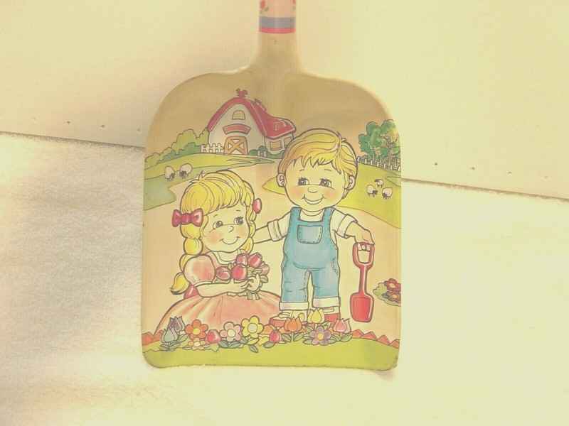 Martin Fuchs MFZ Germany Vintage Childrens Litho Tin Shovel 13" Very Nice F-SHIP