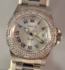 New-Ladies-Invicta-Limited-Edition-Angel-Swiss-Quartz-Silver-Dial-Luxury-Watch